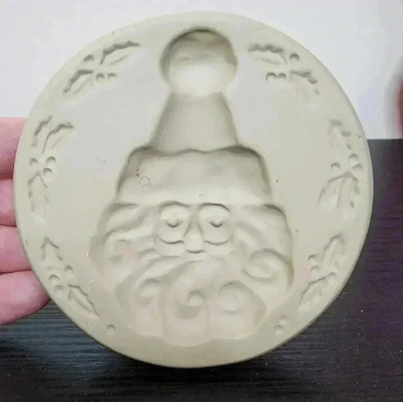 Vintage 1995 Brown Bag Cookie Art Stamp No. 11 Folk Santa Stars Toy Sack Bag - Picture 5 of 5